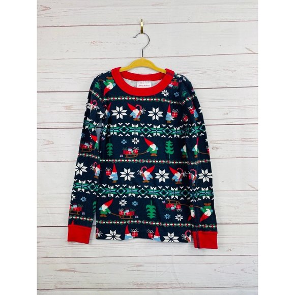 Hanna Andersson Christmas Gnomes Pajama Top 6-7 - Picture 1 of 3